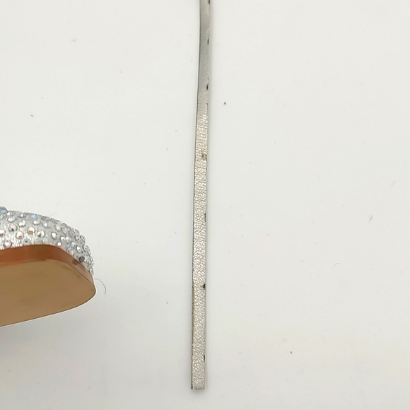 Women's Silver Fringe Rhinestone Cowboy Boots Silver 7 - Picture 14 of 16